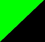 Черно / зелен